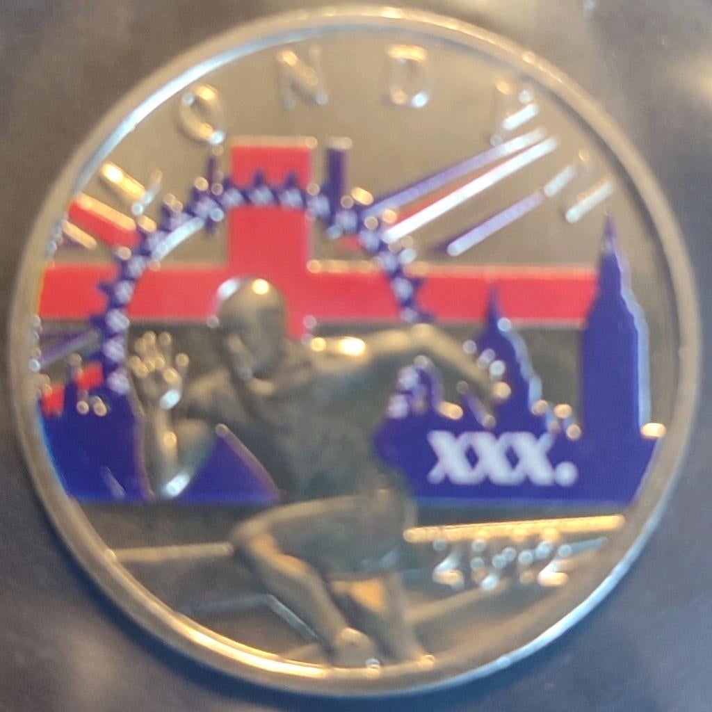 Slowakije Penning 2012 BU LONDEN Olympisch Kleur, Postzegels en Munten, Penningen en Medailles, Ophalen of Verzenden, Overige materialen