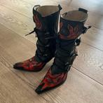 New Rocks dames laarzen maat 38, Ophalen, Zo goed als nieuw, Zwart, Hoge laarzen