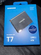 Ongeopende Samsung T7 Portable SSD 4TB, Computers en Software, Ophalen of Verzenden, Zo goed als nieuw, Laptop, USB