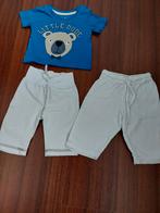 2 broekjes 1 prenatal mt.56, 1 dirkje 1 mnd. blauw truitje, Kinderen en Baby's, Babykleding | Maat 56, Gebruikt, Ophalen of Verzenden