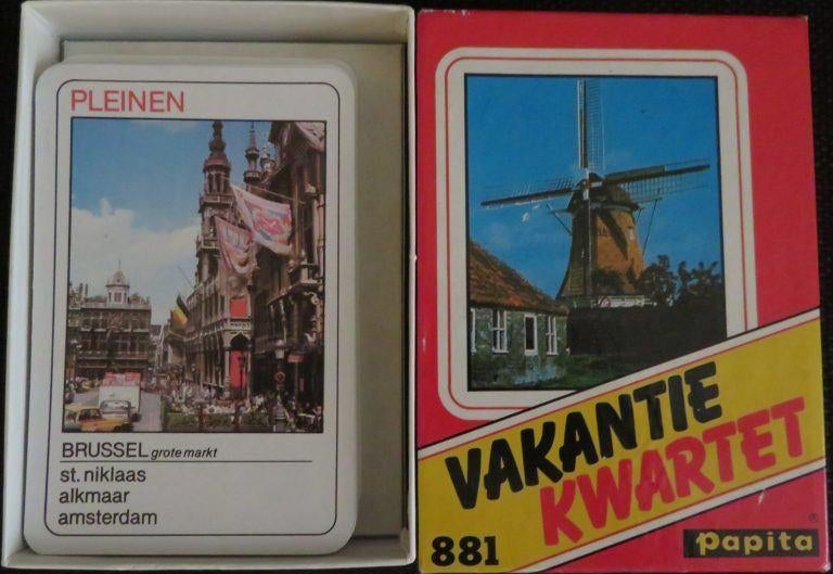 Vintage Papita Vakantie kwartet uit 1965, Verzamelen, Speelkaarten, Jokers en Kwartetten, Ophalen of Verzenden, Gebruikt, Kwartet(ten)