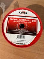 Kelfort Staalkabel Verzinkt PVC Gecoat 3/5mm - 100m Rol, Ophalen of Verzenden, Nieuw, Kabel of Snoer
