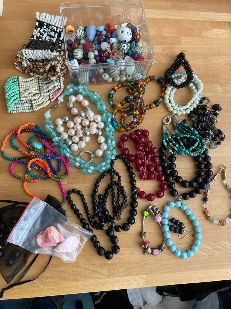 Restant (sloop) sieraden - Diverse materialen en stijlen, Sieraden, Tassen en Uiterlijk, Overige materialen, Gebruikt, Overige kleuren