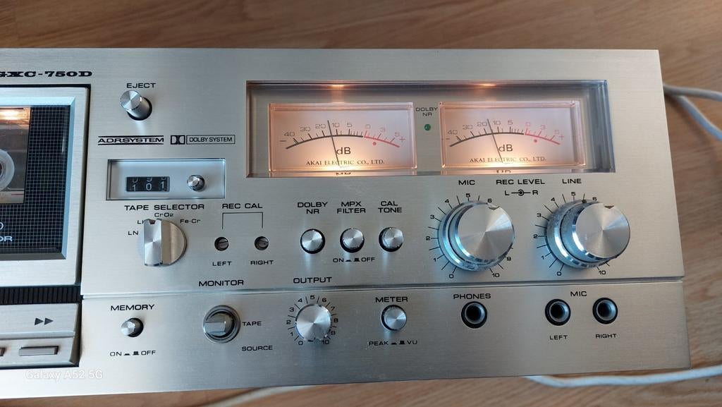 Akai GXC-750D Stereo Cassette Deck, Ophalen of Verzenden, Akai, Tiptoetsen