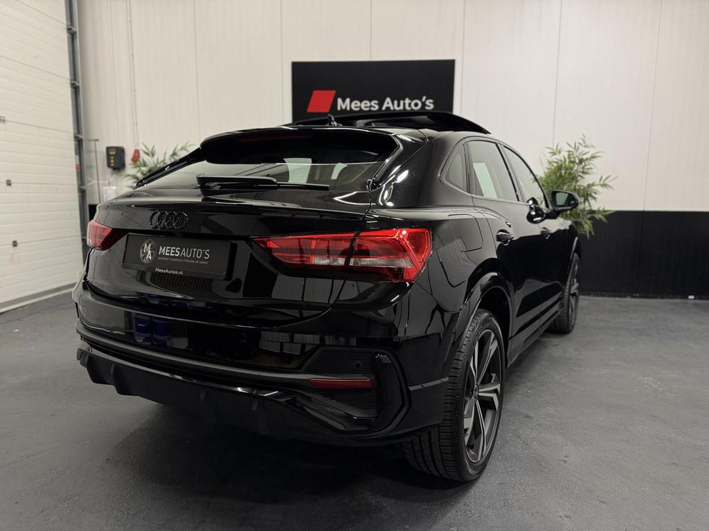 Audi Q3 Sportback 45 TFSI e S Edition|Pano|Ambiance|20 inch|, Auto's, Audi, Stof, Gebruikt, Met garantie (alle), Zwart