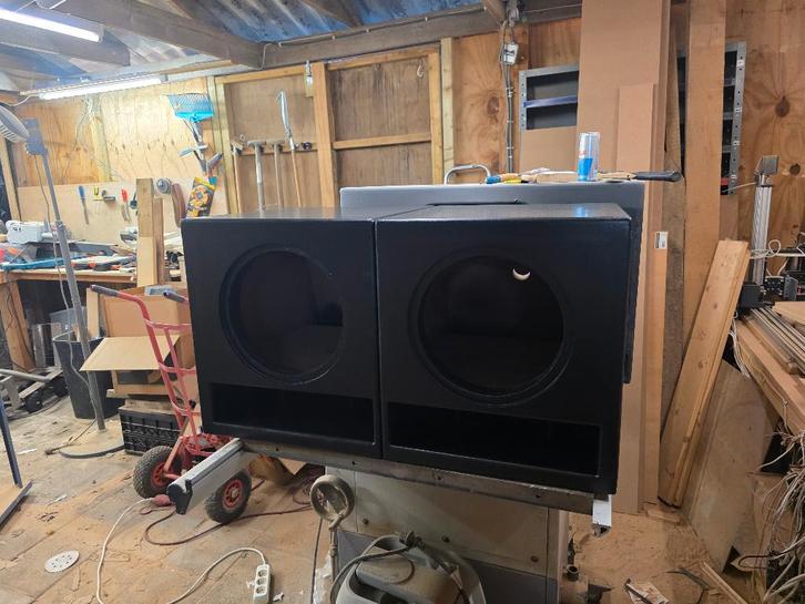 2x 12 inch subwoofer kasten matching pair, Auto diversen, Autospeakers, Nieuw, Ophalen