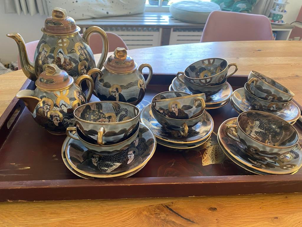 Antiek Japans servies, theeservies begin 20e eeuw, Antiek en Kunst, Antiek | Servies los, Ophalen