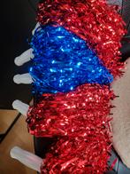 Cheerleader Pompom | Per Paar te Koop | Rood of Blauw, Ophalen of Verzenden, Nieuw, Overige