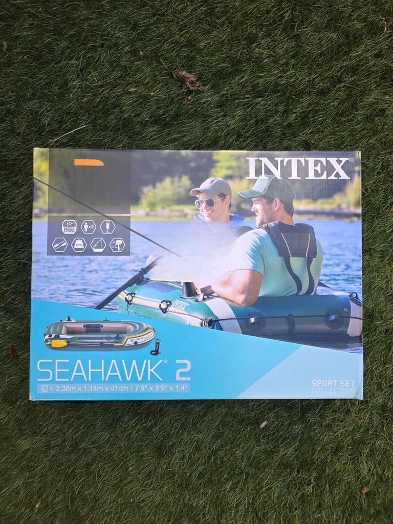 Intex Seahawk 2 Opblaasboot Set - 2 personen NIEUW, Watersport en Boten, Ophalen of Verzenden, Nieuw, Overige typen