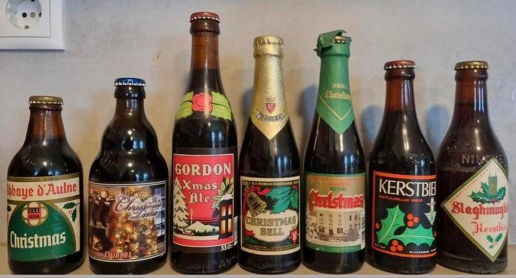Speciaalbier kerstset: '80's, 2x '88, 2x '87-'89, '89, '09, Verzamelen, Biermerken, Ophalen of Verzenden, Gebruikt, Flesje(s)