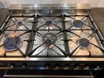 Fornuis gas 6 pitten met oven, Ophalen, Gebruikt, 60 cm of meer, Gas