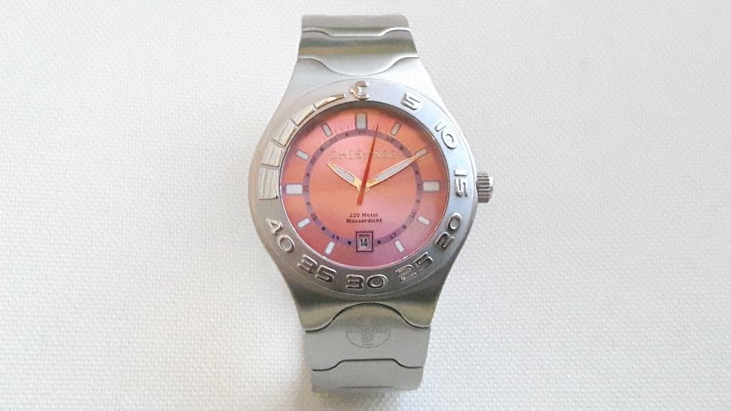 horloge Chiemsee 9022, Sieraden, Tassen en Uiterlijk, Horloges | Heren, Overige merken, Staal, Staal, Polshorloge