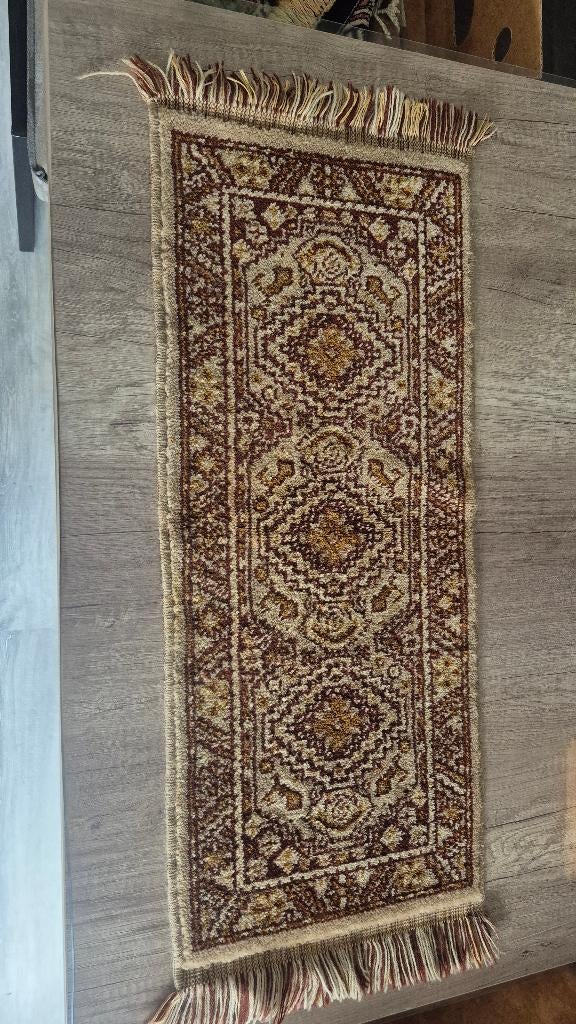 handgeknoopt Perzische loper (5), Bruin, Minder dan 50 cm, Gebruikt, 50 tot 100 cm