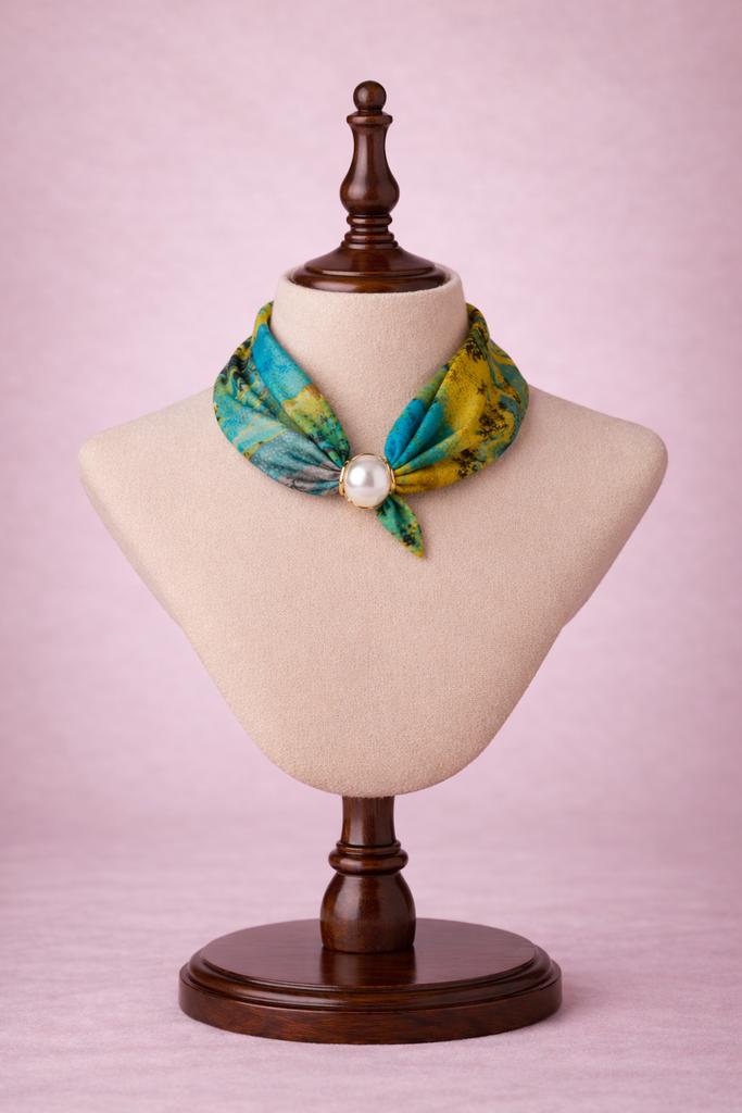 Handgemaakt sjaaltje in frisse turquoise en gele tinten, Kleding | Dames, Mutsen, Sjaals en Handschoenen, Ophalen of Verzenden