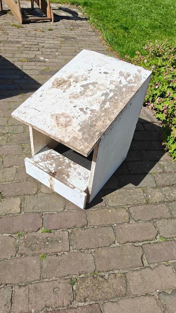Handig leghok met schuine bodem en opvangbakje, Dieren en Toebehoren, Pluimvee | Toebehoren, Ophalen, Gebruikt
