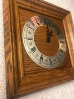 Vintage houten wandklok / muurklok warmink, Ophalen of Verzenden, Gebruikt, Wandklok