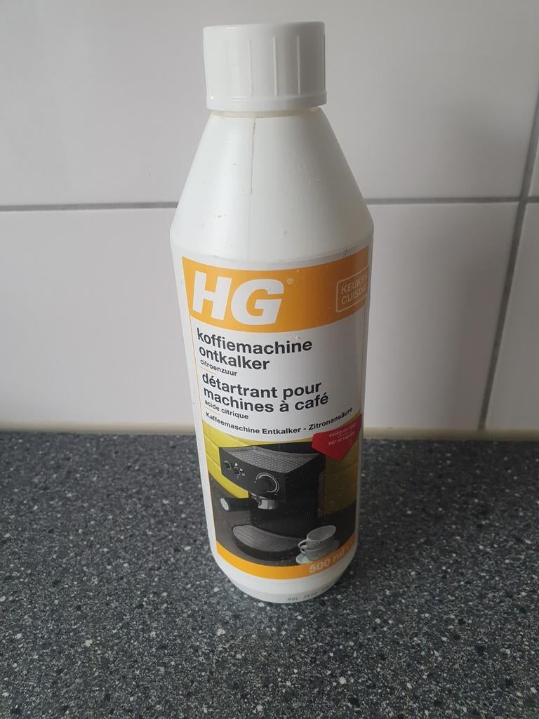 Nieuwe fles HG koffiemachine ontkalker met citroenzuur, Ophalen of Verzenden, Nieuw
