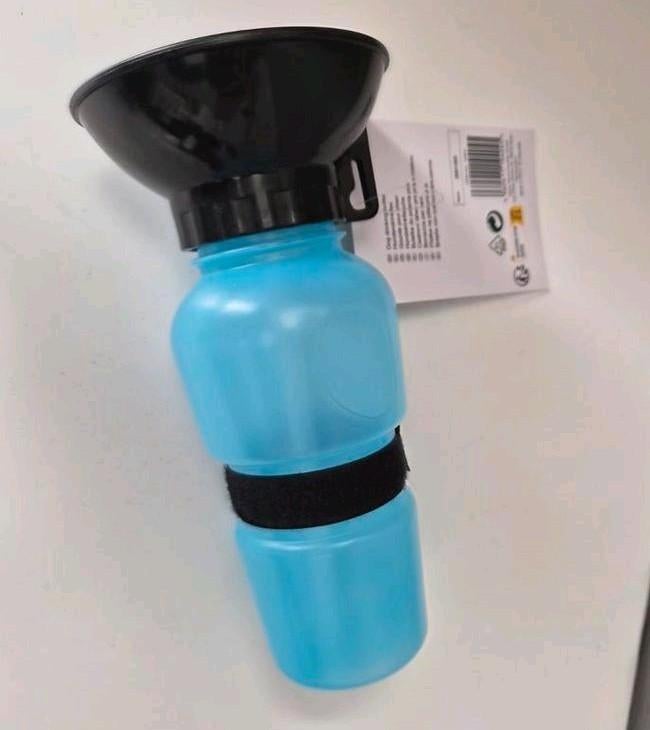 Drinkfles hond, waterfles, knijpfles, blauw, nieuw, Ophalen of Verzenden, Nieuw