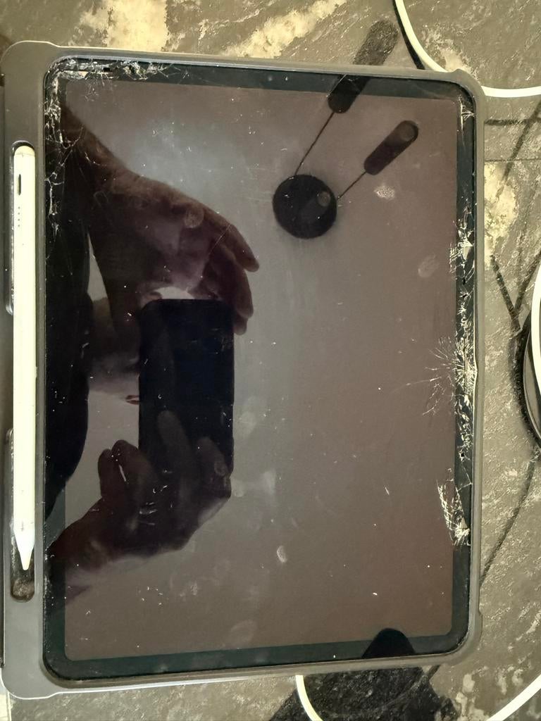 iPad Pro 2018 - Gebarsten Scherm - 128GB, Gebruikt, Verzenden, 11 inch, Apple iPad Pro