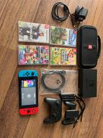 Nintendo Switch met 4 spellen en accessoires, Spelcomputers en Games, Games | Nintendo Switch, Ophalen, Overige genres, 1 speler