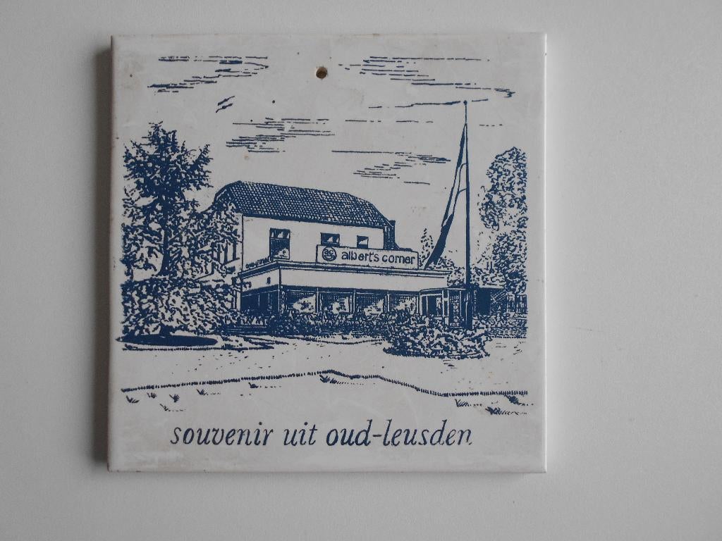 Tegel  Souvenier Leusden (0022-49), Minder dan 50 cm, Ophalen of Verzenden, Zo goed als nieuw, Schilderij