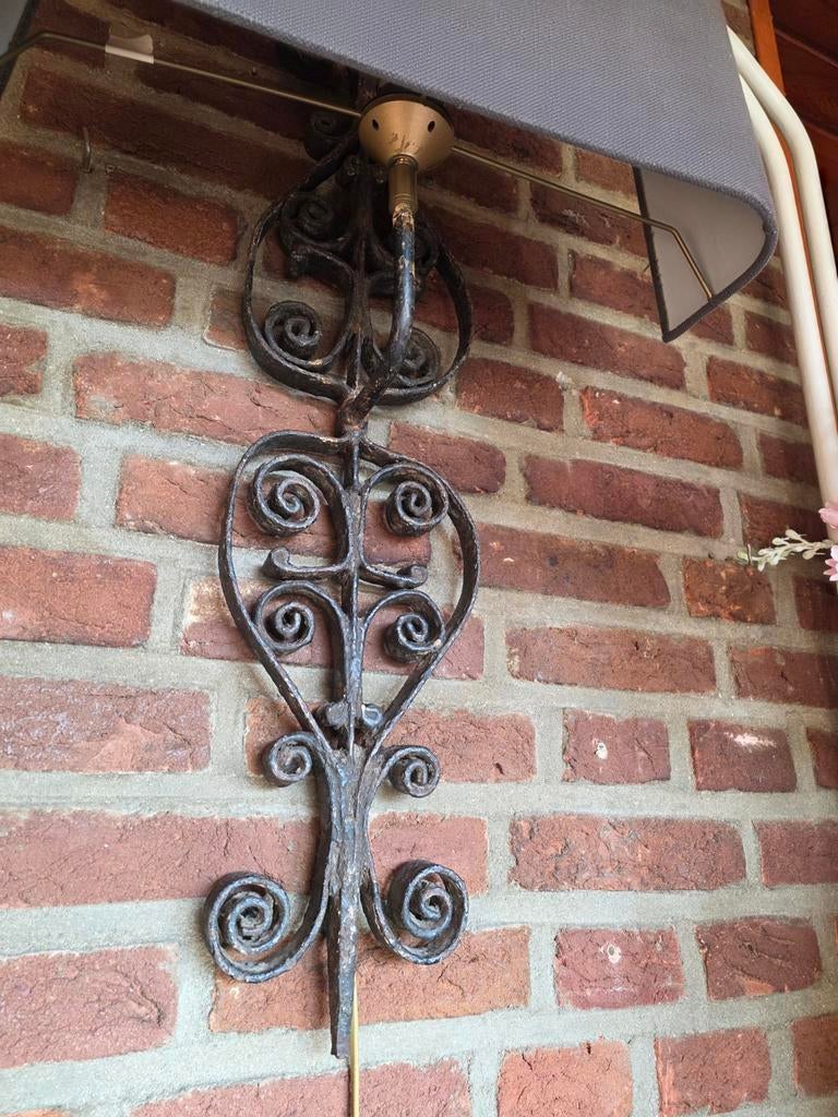 Landelijke gietijzeren wandlamp, Ophalen of Verzenden, Gebruikt