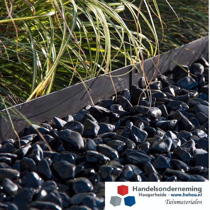 Kantopsluiting zwart gecoat moderne tuinen contrast terras, Tuin en Terras, Grind, Keien en Split, Nieuw, Overige typen, Multi