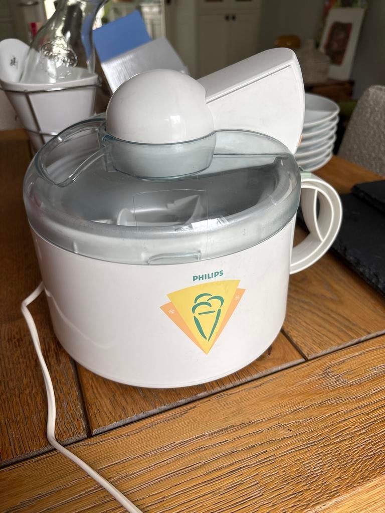 Philips IJsmachine - Maak zelf heerlijk ijs! Nieuw, Ophalen of Verzenden, Gebruikt