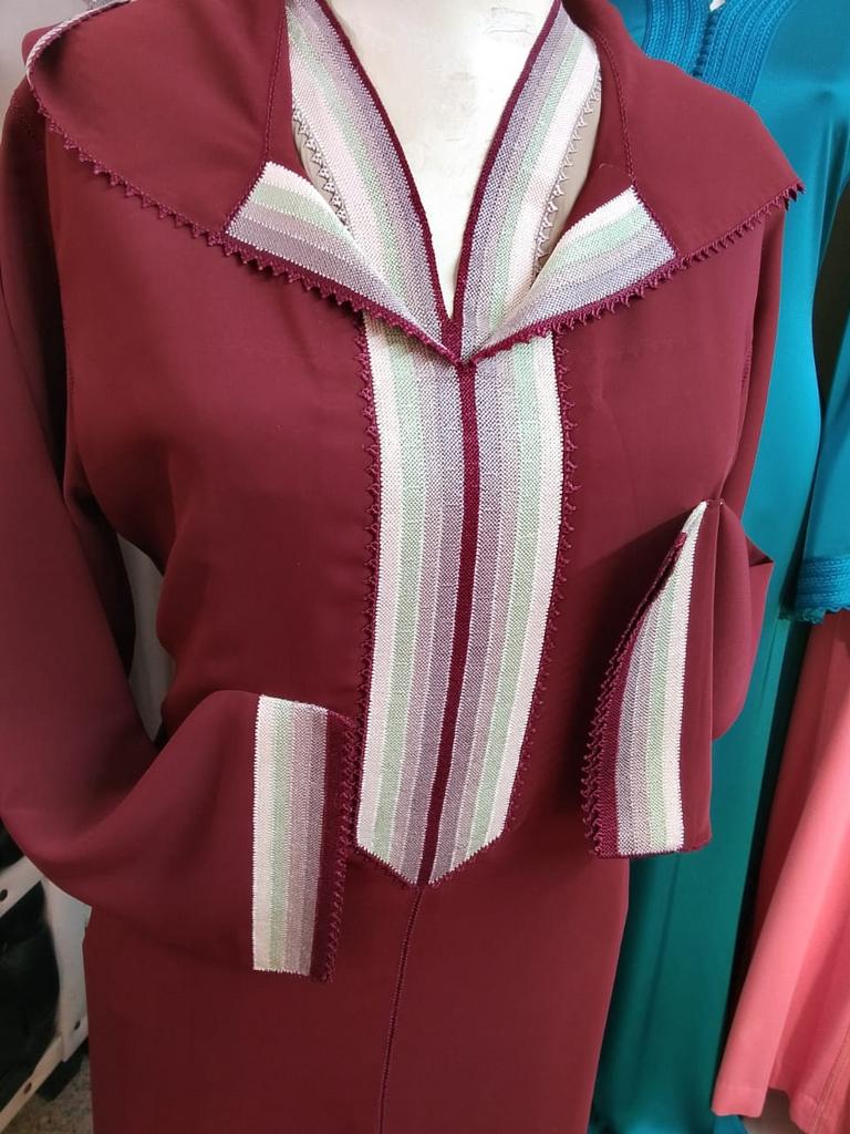 Elegante tweedelige Randa Jelleba, Nieuw, Ophalen of Verzenden, Maat 36 (S), Rood