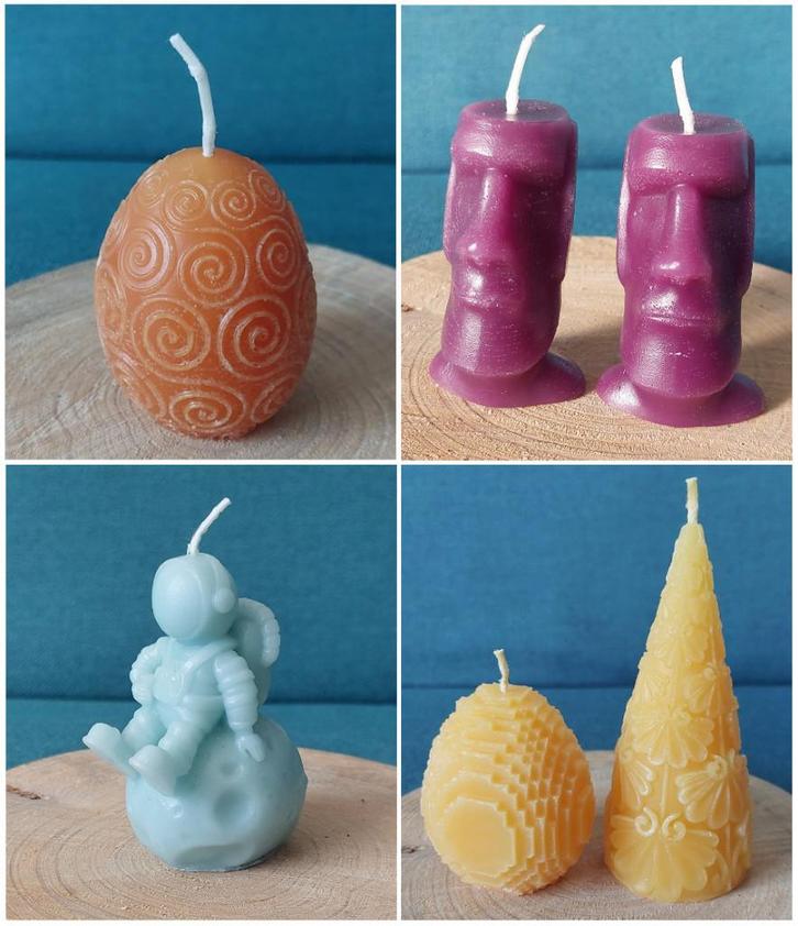 vrolijke kaarsen, Huis en Inrichting, Woonaccessoires | Kandelaars en Kaarsen, Nieuw, Kaars, Minder dan 25 cm, Overige materialen