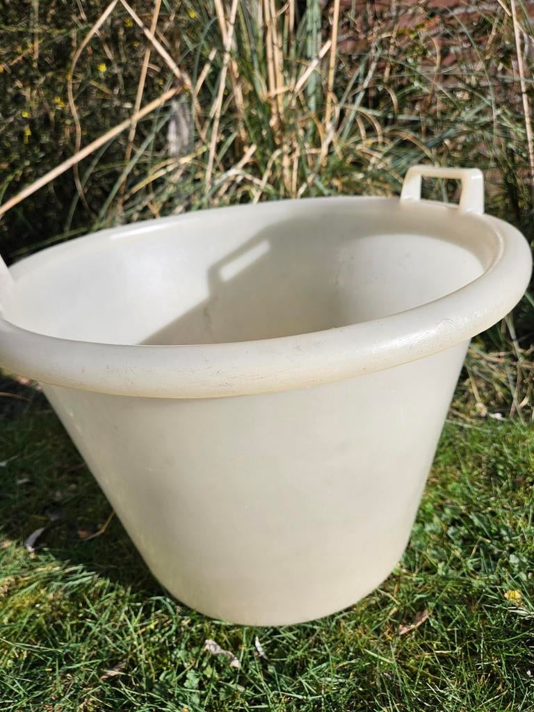 Brocante wasmand, Ophalen, Gebruikt, Kunststof