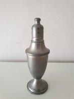 Antieke verzwaarde tinnen peperstrooier. H 13 cm., Antiek en Kunst, Ophalen of Verzenden