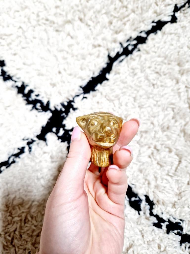 Luipaard kaarsensteker goud, Ophalen of Verzenden, Nieuw, Goud, Overige materialen