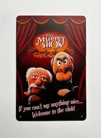 The Muppet Show Statler Waldorf reclamebord van metaal deco, Info@deconoord.nl, Deco Noord, Poster, Nieuw