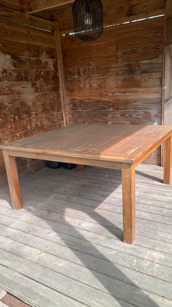 Gratis teak tafel, Ophalen of Verzenden, Zo goed als nieuw