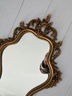 Vintage 60s pieterman messing barok spiegel, Ophalen, Rechthoekig, Minder dan 50 cm, Minder dan 100 cm
