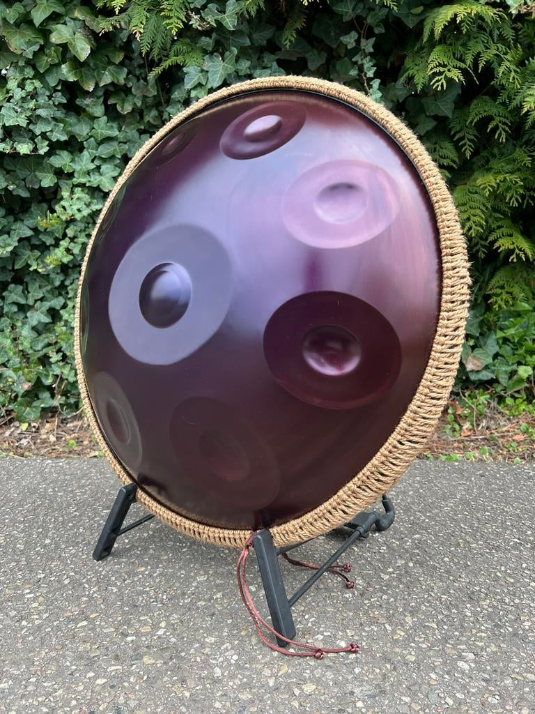 Prachtige handpan D kurd met handige rugtas 9 noten, Muziek en Instrumenten, Ophalen of Verzenden, Zo goed als nieuw, Melodische percussie