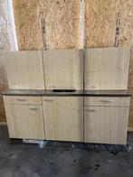 Keuken keller 180cm, Ophalen, Gebruikt, Staal of Rvs, Enkelwandige keuken