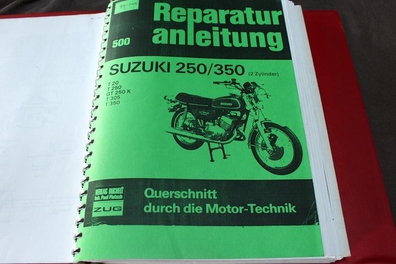 Suzuki T20 T250 T305 GT250 T350 reparatur anleitung, Motoren, Handleidingen en Instructieboekjes, Ophalen of Verzenden, Suzuki