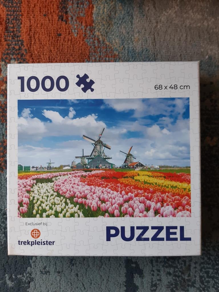 Een puzzel van trekpleister. Holland puzzel van 1000 stukjes, Ophalen of Verzenden, 500 t/m 1500 stukjes, Legpuzzel