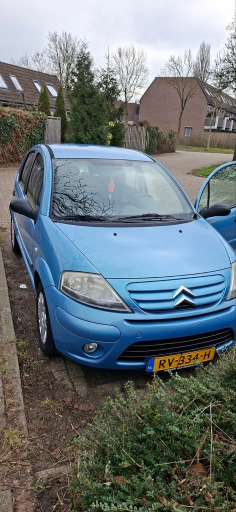 Citroën C3 1.4 I 16V 2008 Blauw met nieuwe apk, Voorwielaandrijving, 1160 kg, 4 cilinders, Blauw