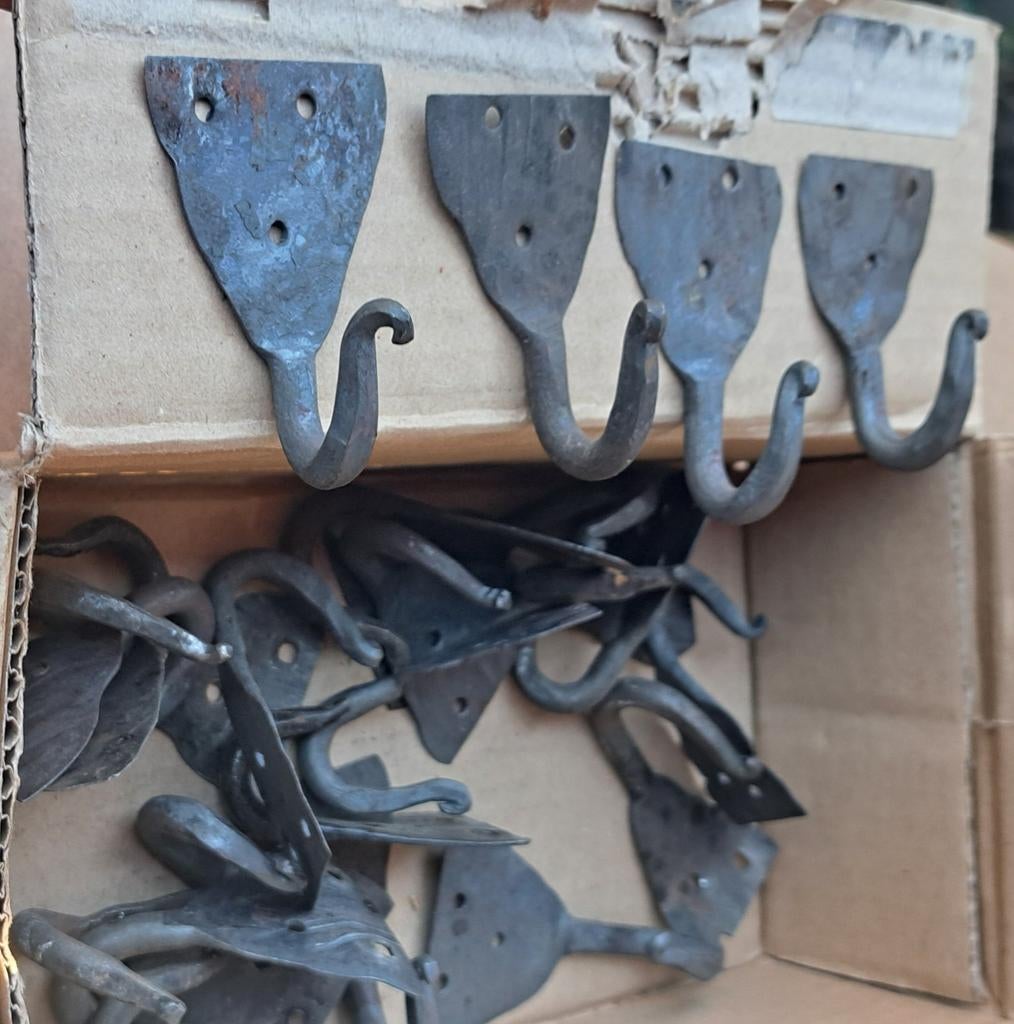15 Smeedijzeren Haken - Rustieke Stijl, Ophalen of Verzenden