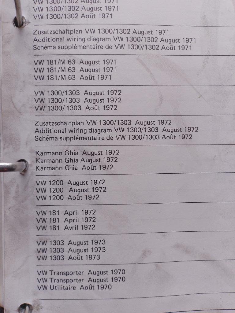 Uniek oud VW  V.A.G  Reparatie onderhoud stroomschema's map, Ophalen of Verzenden, Gelezen, Volkswagen
