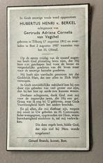 Bidprentje Hubertus Henri v. Berkel (1912-1957) Best, Ophalen of Verzenden, Bidprentje