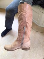 Bitter leren zomer-laarzen zalmkleurig maat 37, Kleding | Dames, Schoenen, Ophalen of Verzenden, Zo goed als nieuw, Zwart, Hoge laarzen