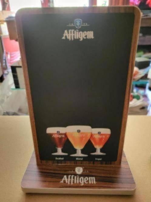 Menu kaarthouders Affligem, Verzamelen, Ophalen of Verzenden, Zo goed als nieuw, Reclamebord, Plaat of Schild, Overige merken