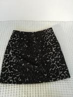Korte Rok Vero moda luipaard print zwart grijs XS/S 34/36, Kleding | Dames, Rokken, Vero Moda, Zwart, Ophalen of Verzenden, Zo goed als nieuw