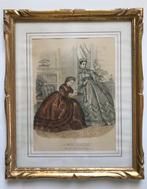 Ingelijste gravure van La Mode Illustrée