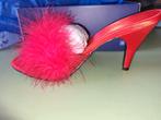Fabulicious Amour 03 maraboe veren Mules Schoenen, Kleding | Dames, Schoenen, Zo goed als nieuw, Fabulicious Amour, Rood, Sandalen of Muiltjes