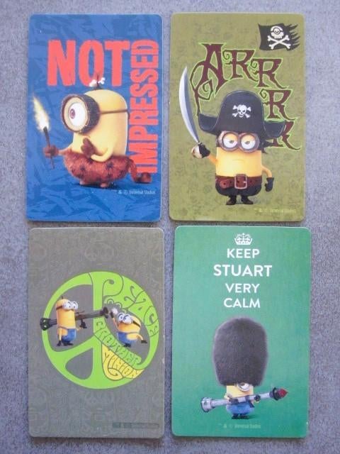 9 verzamelkaarten Minions - Disney Pixar Minion, Verzamelen, Ophalen of Verzenden